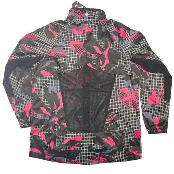 NWT Rise by LuLaRoe Determined Athletic Zip Jacket Medium Black Pink Hi-Low Vent - Picture 16 of 16